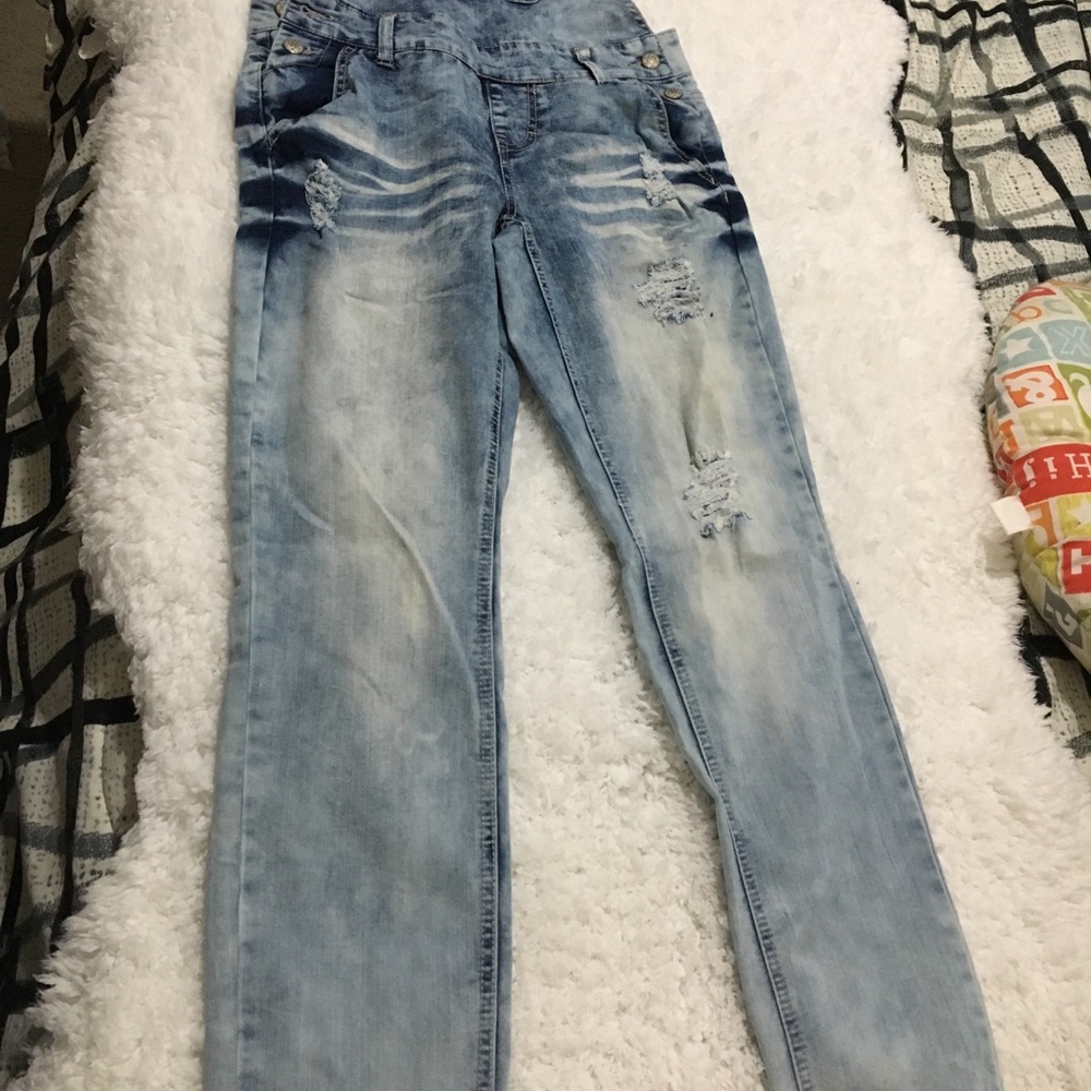 Jean overalls! So cute